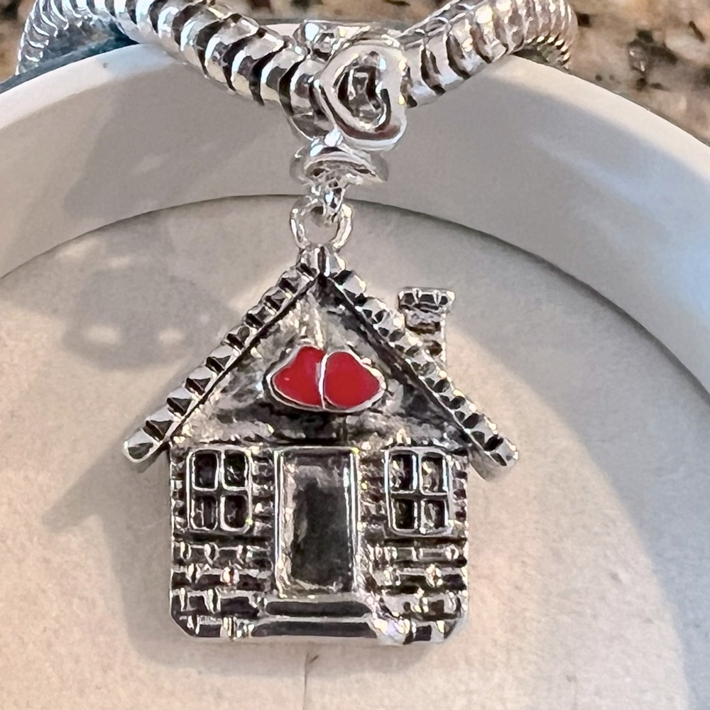 Charm for Pandora 925 sterling silver Home Sweet home dangle